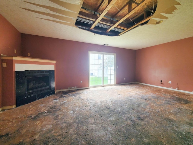 6063 Brice Park Dr Unit 14F, Canal Winchester, OH 43110 - unfurnished living room featuring a fireplace