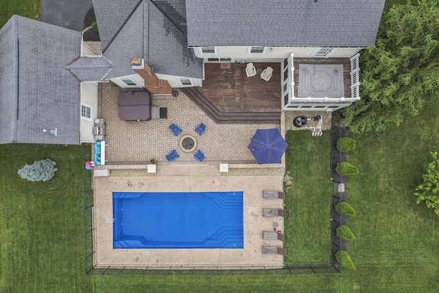 9606 Ireland Ct, Powell, OH 43065 - aerial view of property and surrounding area