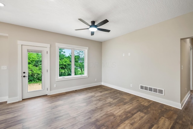 1705 Horseshoe Rd, Delaware, OH 43015 - empty room featuring a ceiling fan and wood finished floors