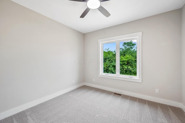 1705 Horseshoe Rd, Delaware, OH 43015 - carpeted empty room featuring baseboards and a ceiling fan