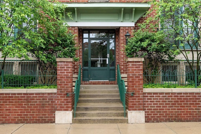 121 E Noble St Unit 3, Columbus, OH 43215 - view of exterior entry with brick siding