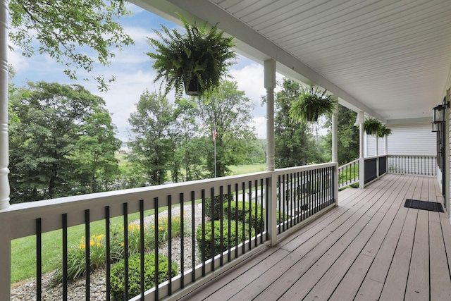 2680 Biers Run Rd, Chillicothe, OH 45601 - deck with view of wooded area