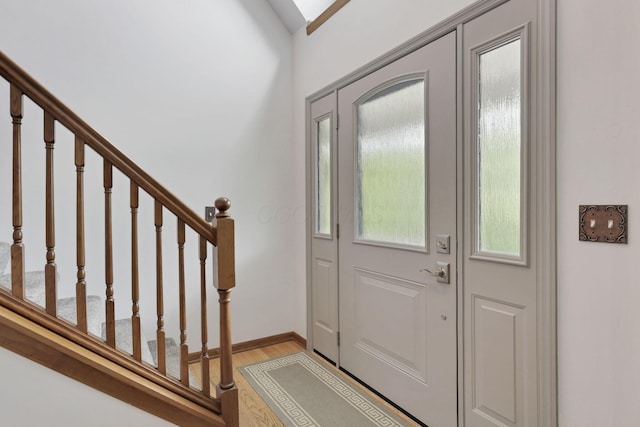 2680 Biers Run Rd, Chillicothe, OH 45601 - foyer featuring light wood finished floors and stairs