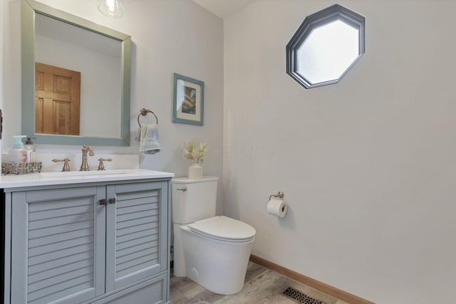 2680 Biers Run Rd, Chillicothe, OH 45601 - half bath with wood finished floors and vanity
