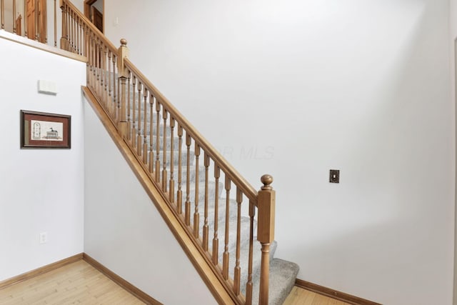 2680 Biers Run Rd, Chillicothe, OH 45601 - stairs featuring wood finished floors and baseboards