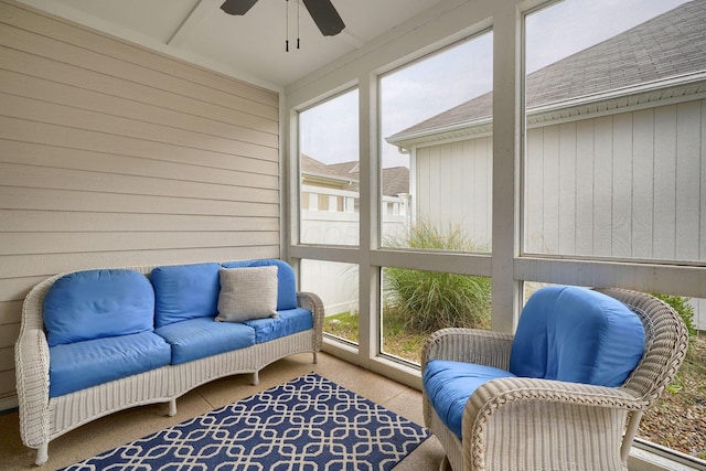5428 Tathwell Dr, New Albany, OH 43054 - sunroom / solarium with ceiling fan and plenty of natural light