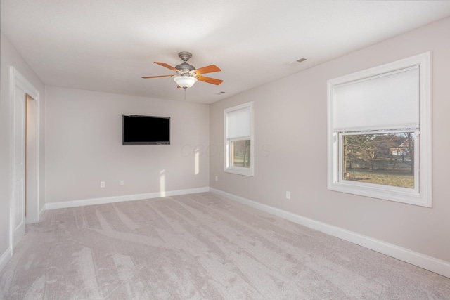 6355 Darling Rd, Blacklick, OH 43004 - spare room with a ceiling fan and light carpet