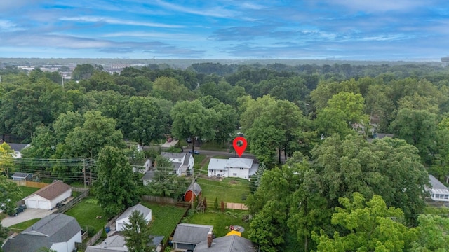 582 E Stanton Ave, Columbus, OH 43214 - aerial overview of property's location with a forest