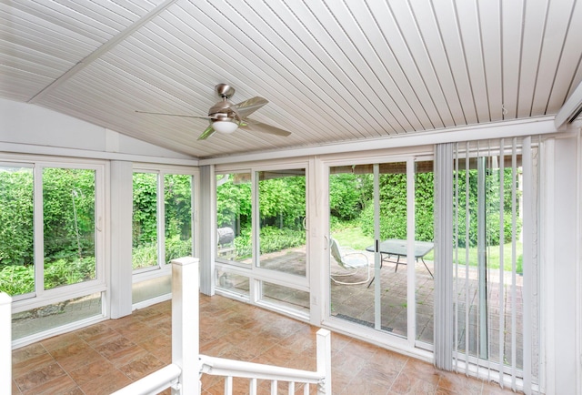 4453 Marland Dr, Columbus, OH 43224 - unfurnished sunroom with vaulted ceiling and wooden ceiling