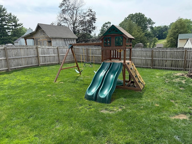 1819 Walnut Rd, Heath, OH 43056 - view of playground with a fenced backyard