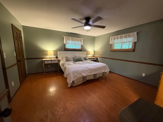 1819 Walnut Rd, Heath, OH 43056 - bedroom featuring wood finished floors and ceiling fan