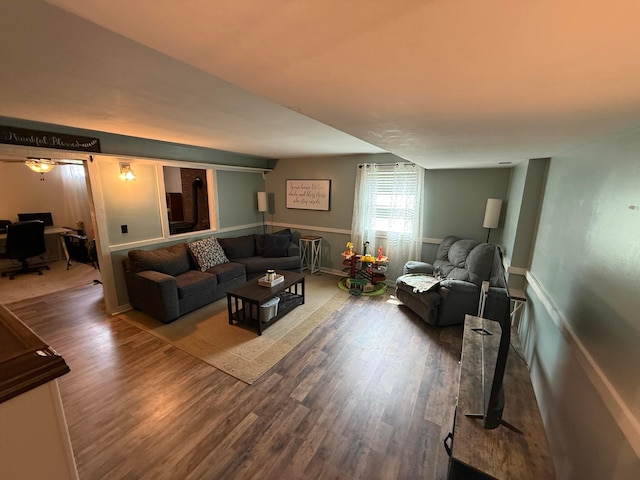 1819 Walnut Rd, Heath, OH 43056 - living area with wood finished floors and an office area