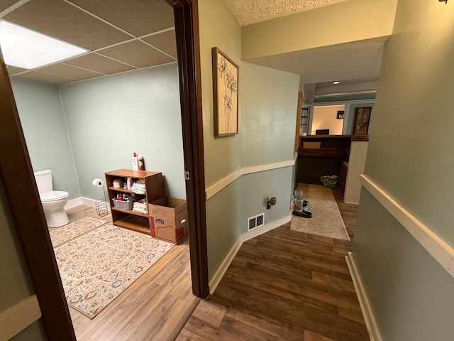 1819 Walnut Rd, Heath, OH 43056 - hall featuring wood finished floors and baseboards