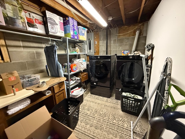 1819 Walnut Rd, Heath, OH 43056 - washroom with separate washer and dryer and electric panel