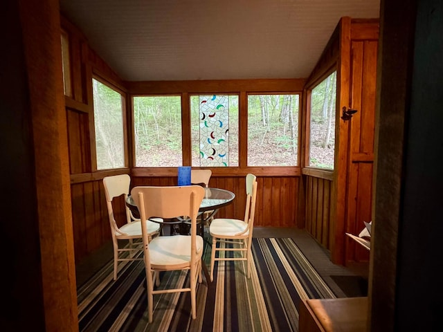 6598 Jeff Ln, Athens, OH 45701 - sunroom / solarium with healthy amount of natural light and wooden walls