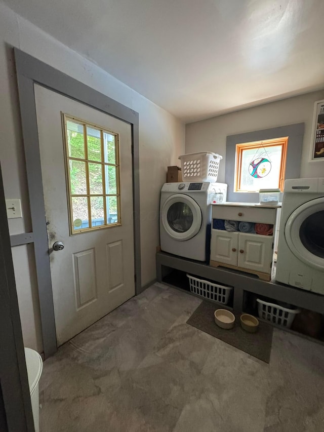 6598 Jeff Ln, Athens, OH 45701 - laundry room with washer / dryer and carpet flooring