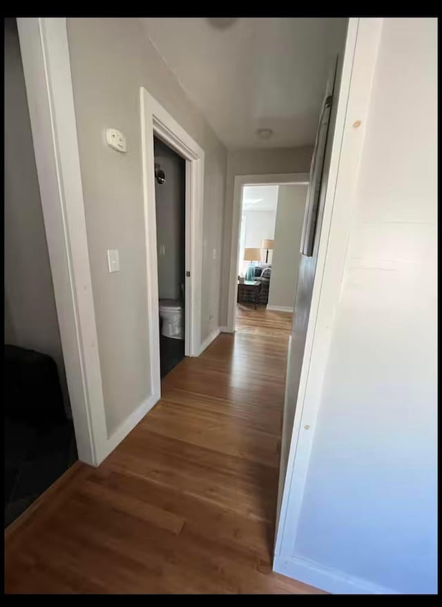6598 Jeff Ln, Athens, OH 45701 - corridor with wood finished floors and baseboards