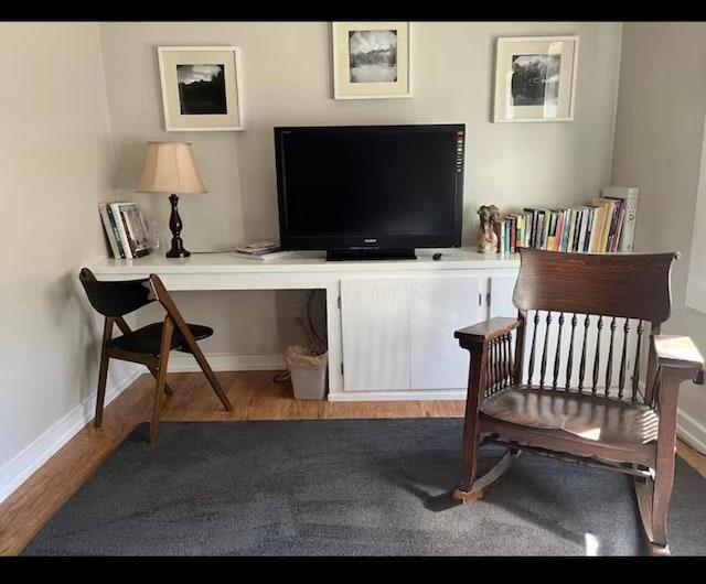 6598 Jeff Ln, Athens, OH 45701 - sitting room featuring wood finished floors and an office area