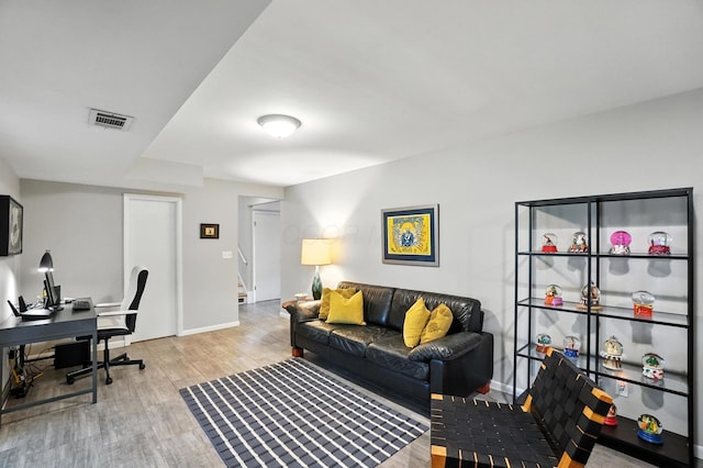 5445 Rockwood Rd, Columbus, OH 43229 - office area featuring wood finished floors and baseboards