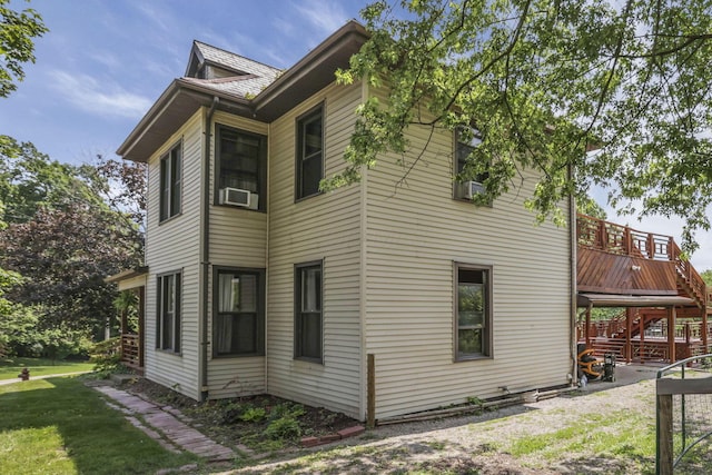 300 E Main St, Somerset, OH 43783 - view of home's exterior with a lawn and cooling unit