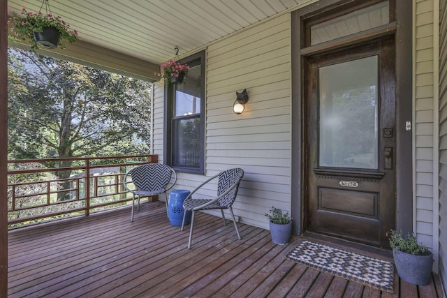 300 E Main St, Somerset, OH 43783 - view of wooden porch