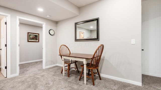 7087 Ribault Dr NW, Pickerington, OH 43147 - dining area with carpet floors and recessed lighting