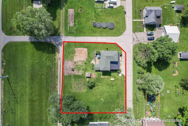 2635 Main St, Powell, OH 43065 - aerial view of property and surrounding area featuring property boundaries highlighted