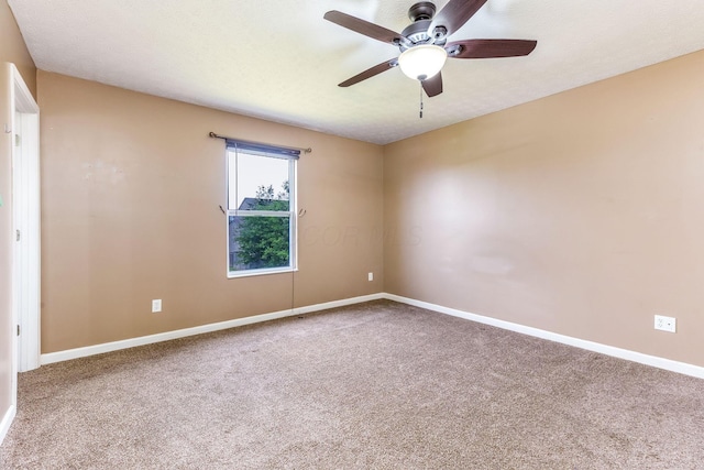 5733 Canal Bridge Dr, Canal Winchester, OH 43110 - spare room featuring ceiling fan and carpet flooring