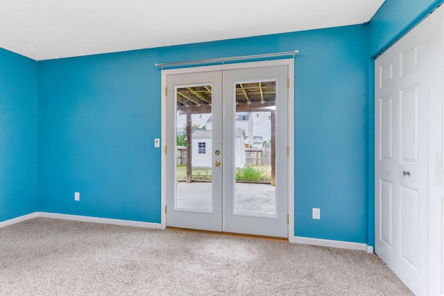 5733 Canal Bridge Dr, Canal Winchester, OH 43110 - empty room with french doors and carpet flooring