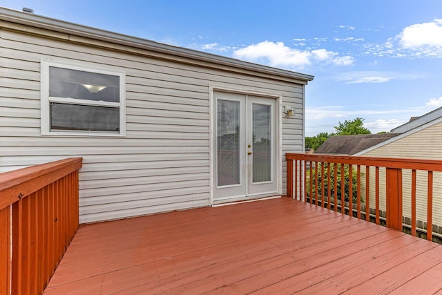 5733 Canal Bridge Dr, Canal Winchester, OH 43110 - wooden terrace featuring french doors