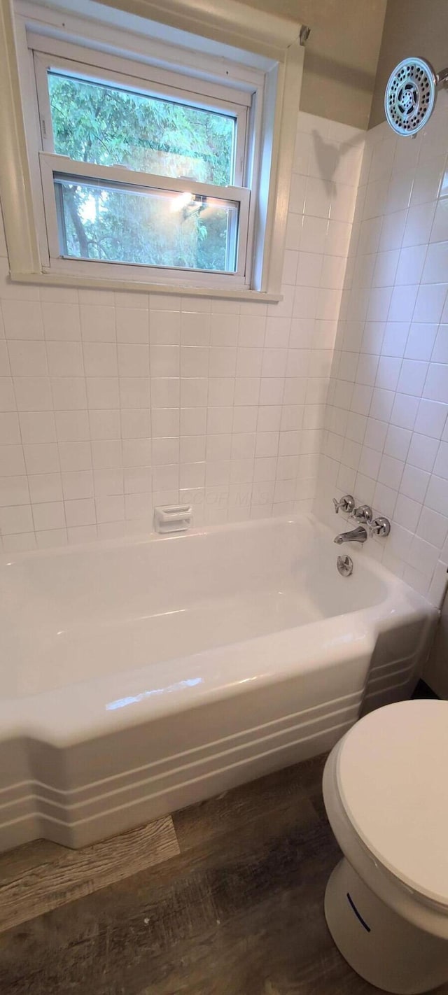 1710 Hess Blvd, Columbus, OH 43212 - full bathroom featuring tub / shower combination and wood finished floors