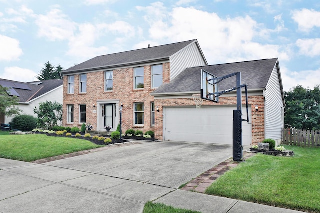 2885 Wynneleaf St, Hilliard, OH 43026 - colonial inspired home with brick siding, driveway, an attached garage, and roof with shingles