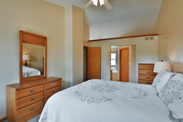 2885 Wynneleaf St, Hilliard, OH 43026 - bedroom with a high ceiling and ceiling fan