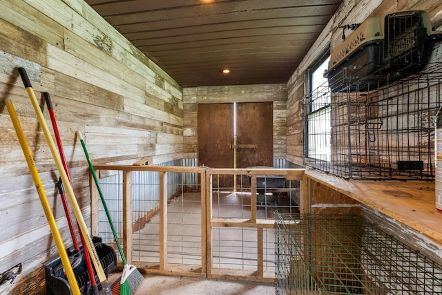 6651 Lancaster Rd, Hebron, OH 43025 - misc room with wooden walls