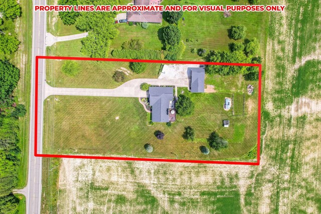 6651 Lancaster Rd, Hebron, OH 43025 - aerial overview of property's location with property boundaries highlighted