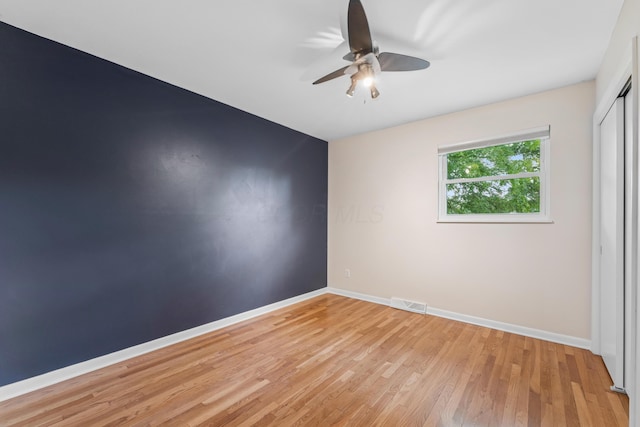 1838 Merriweather Dr, Columbus, OH 43221 - spare room with ceiling fan and light wood-style flooring