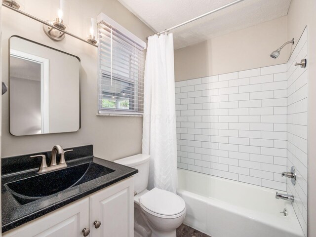 5247 Heathmoor St, Columbus, OH 43235 - bathroom with vanity and shower / bath combo with shower curtain