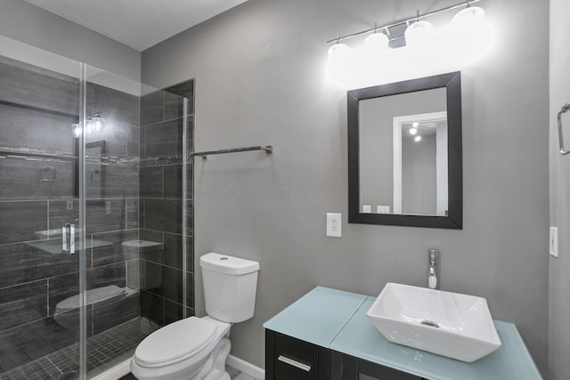 336 S 3rd St Unit 3, Columbus, OH 43215 - full bath with vanity and a shower stall