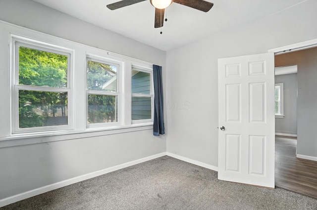 668 Bulen Ave, Columbus, OH 43205 - carpeted spare room with healthy amount of natural light and a ceiling fan