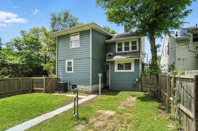 668 Bulen Ave, Columbus, OH 43205 - rear view of house with a fenced backyard