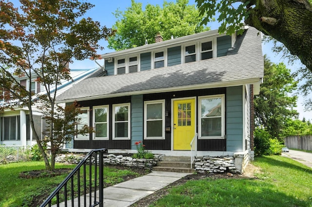 668 Bulen Ave, Columbus, OH 43205 - bungalow-style house featuring entry steps, roof with shingles, and a chimney