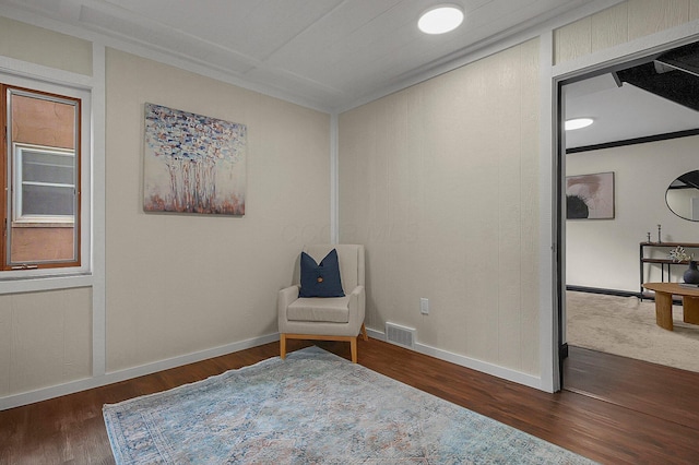 2850 E Moreland Dr, Columbus, OH 43209 - living area featuring wood finished floors and ornamental molding