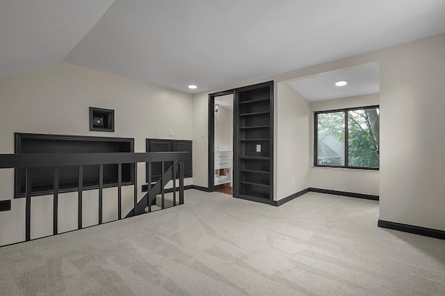 2850 E Moreland Dr, Columbus, OH 43209 - empty room with carpet, built in shelves, and recessed lighting