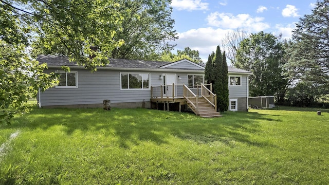 8149 Outville Rd SW, Pataskala, OH 43062 - back of property with a yard and roof with shingles