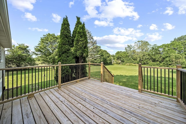8149 Outville Rd SW, Pataskala, OH 43062 - wooden deck featuring a lawn