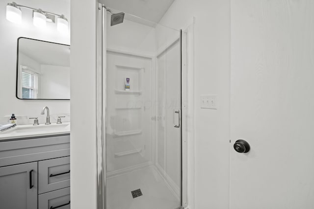 8149 Outville Rd SW, Pataskala, OH 43062 - bathroom featuring a shower stall and vanity