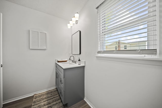 8149 Outville Rd SW, Pataskala, OH 43062 - bathroom featuring vanity and wood finished floors