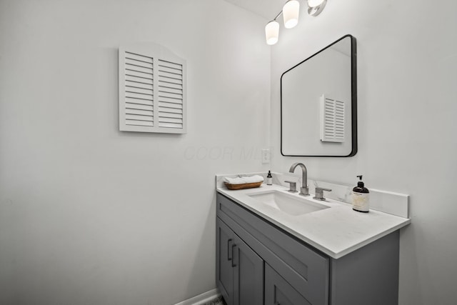 8149 Outville Rd SW, Pataskala, OH 43062 - bathroom with vanity and baseboards