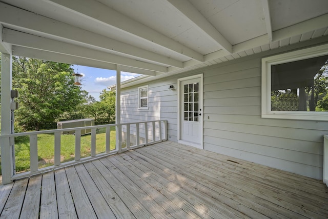 8149 Outville Rd SW, Pataskala, OH 43062 - deck featuring an outbuilding and a yard