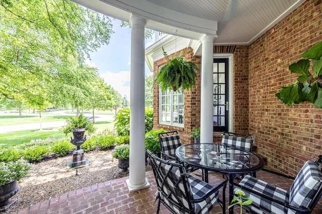 4791 Yantis Dr, New Albany, OH 43054 - view of patio / terrace featuring outdoor dining space